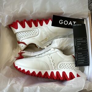 Christian Louboutin Loubishark Low 'White Red'
